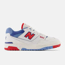 New Balance 550 White True Red Atlantic Blue