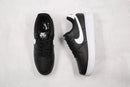 Nike Air Force 1 Low Black White Pebbled Leath