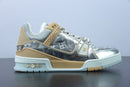 Louis Vuitton Trainer Metallic Beige