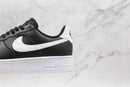 Nike Air Force 1 Low Black White Pebbled Leath