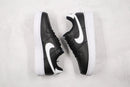 Nike Air Force 1 Low Black White Pebbled Leath