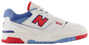 New Balance 550 White True Red Atlantic Blue
