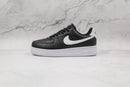 Nike Air Force 1 Low Black White Pebbled Leath
