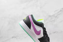 Air Jordan 1 Retro Low Green Glow Violet Shock