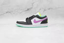 Air Jordan 1 Retro Low Green Glow Violet Shock
