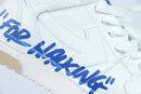 Off White Low Tops For Walking White Dark Blue SS22