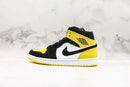 Air Jordan 1 Mid Yellow Toe Black