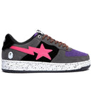 Bape Sta To Low Black Grey Pink Suede