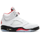 Air Jordan 5 Retro Fire Red Silver Tongue